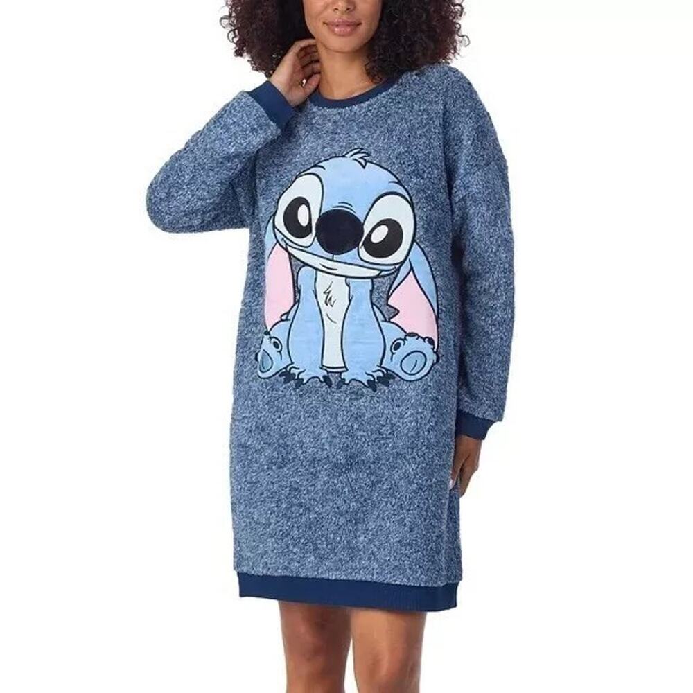 Disney Women's Stitch Lounger, Blue, Size X-Large New With Tag!